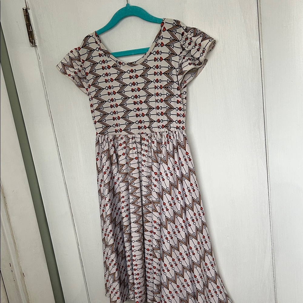 Dot Dot Smile Geometric Patterned Dress